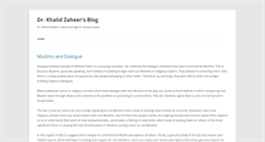 Desktop Screenshot of blog.khalidzaheer.com